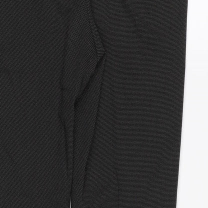 Womens UK Size 12 M&S Regular Fit  Black Trousers