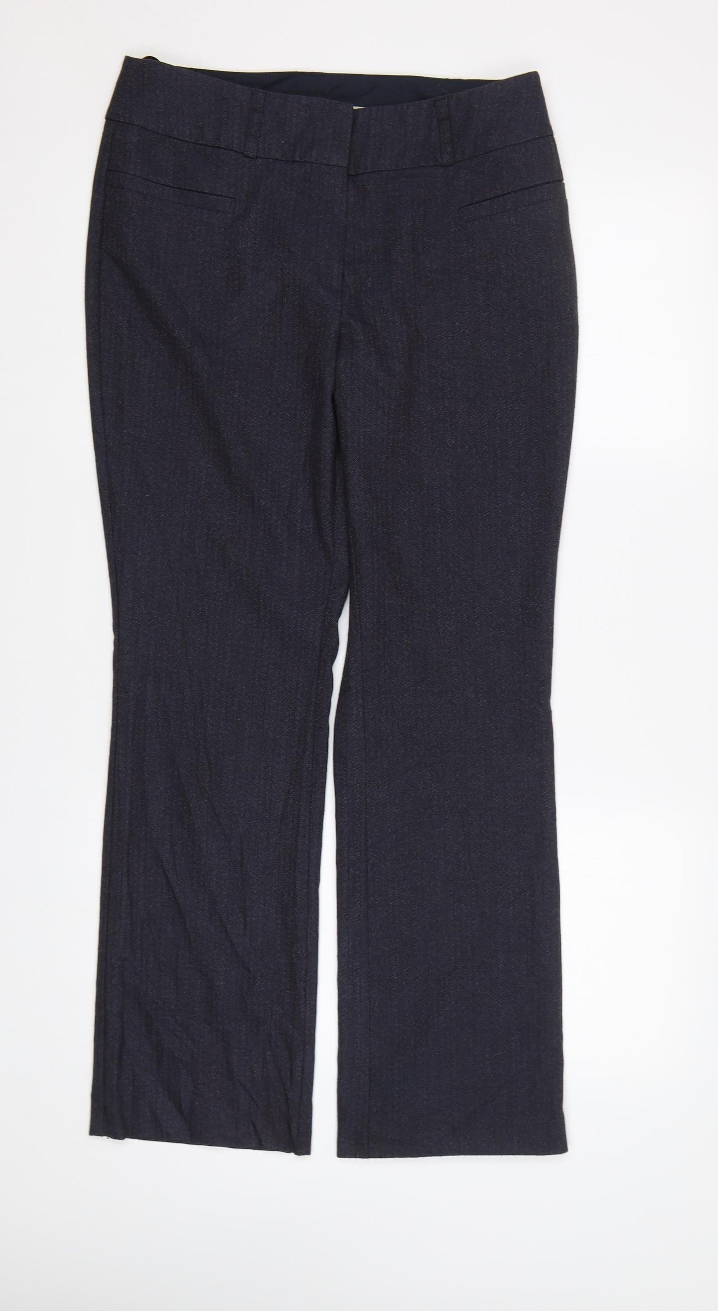 Womens UK Size 10 NEXT Regular Fit Dress Pants Blue Trousers