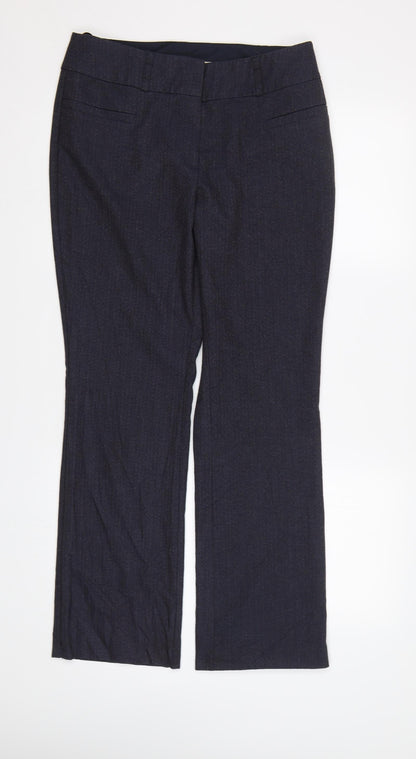 Womens UK Size 10 NEXT Regular Fit Dress Pants Blue Trousers
