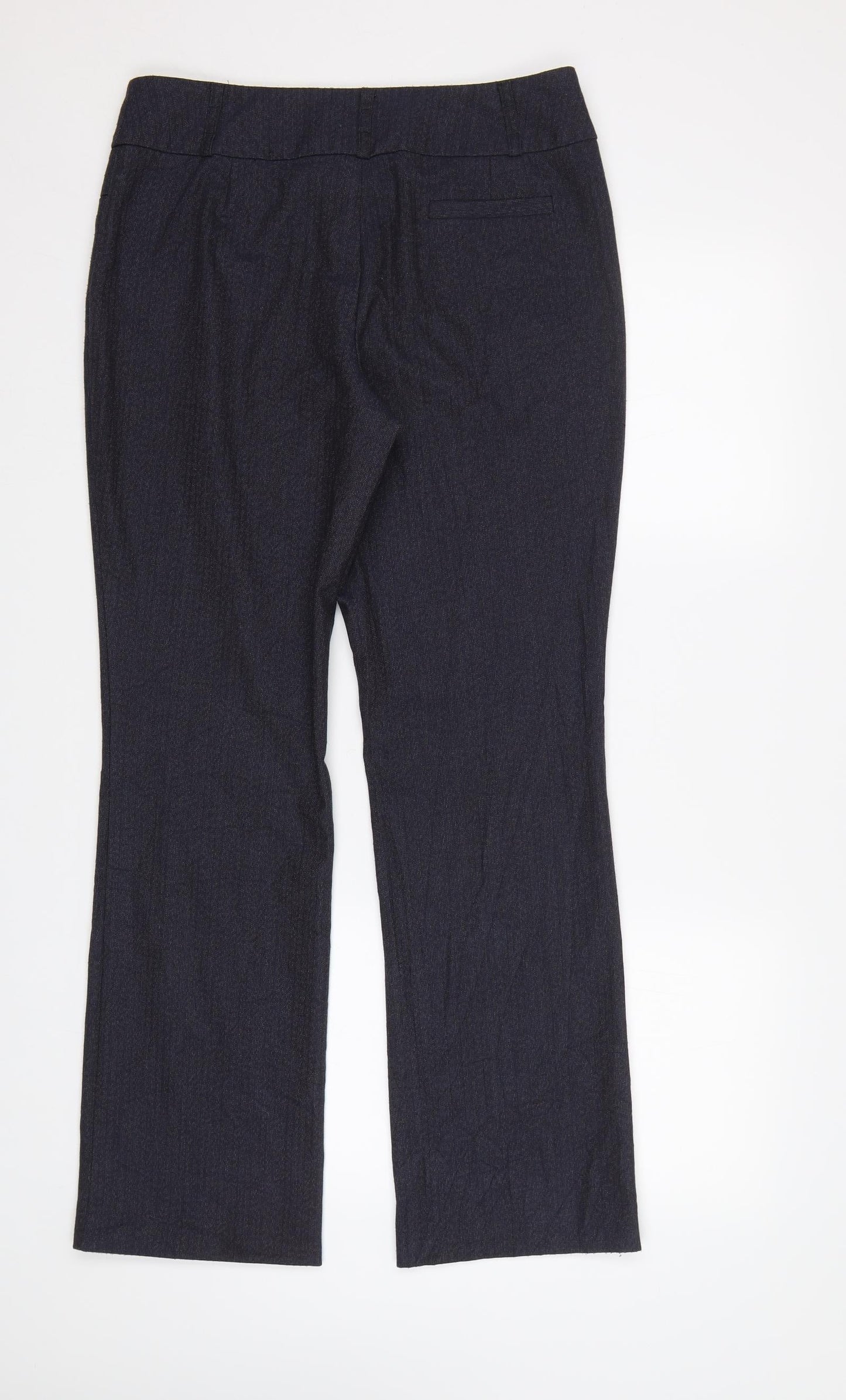 Womens UK Size 10 NEXT Regular Fit Dress Pants Blue Trousers