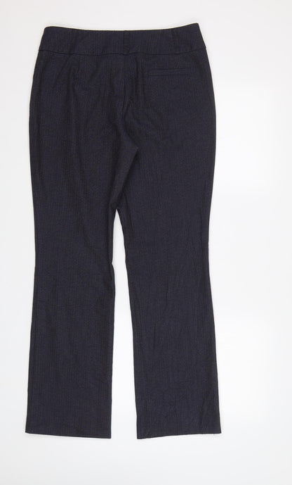 Womens UK Size 10 NEXT Regular Fit Dress Pants Blue Trousers
