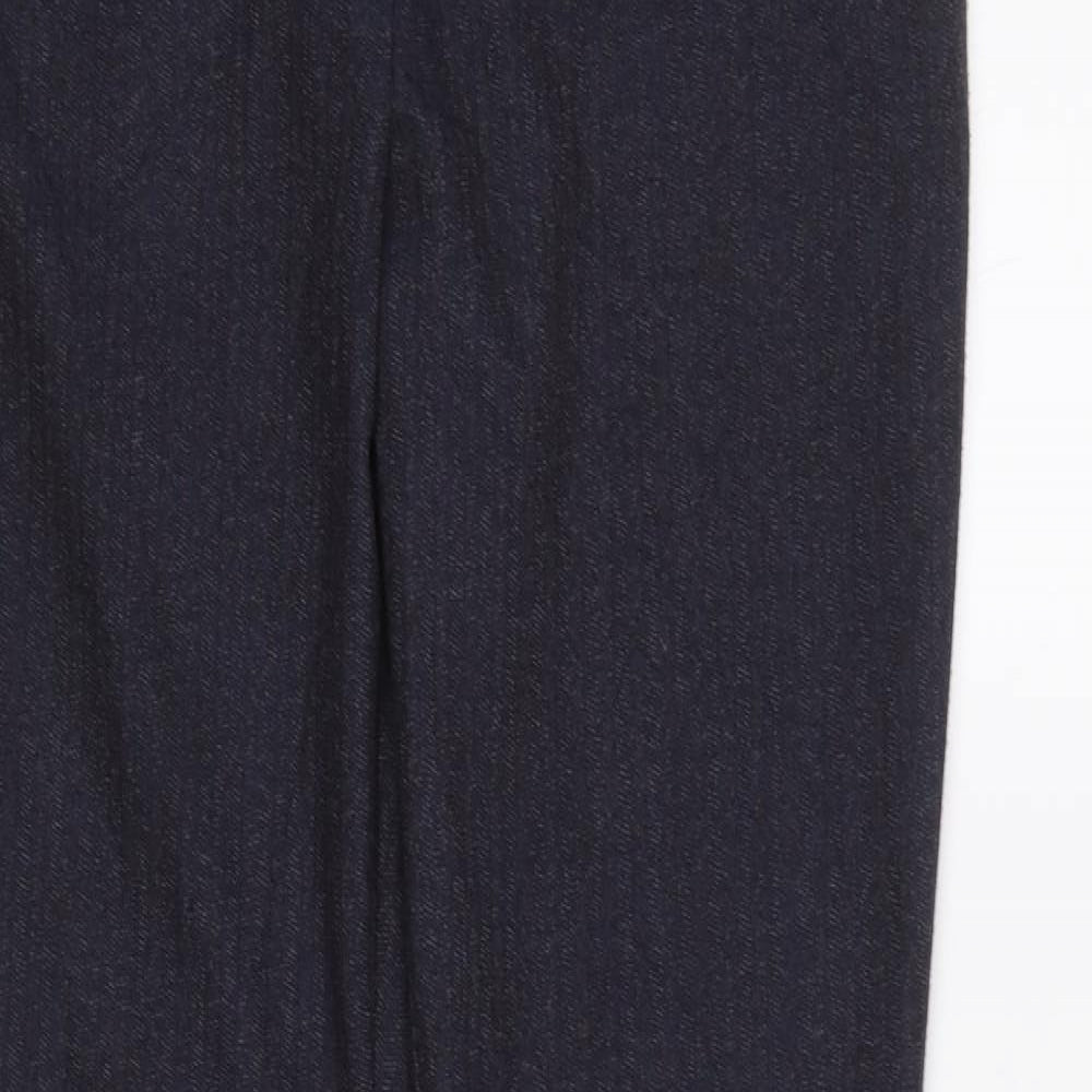 Womens UK Size 10 NEXT Regular Fit Dress Pants Blue Trousers