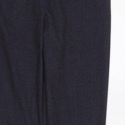 Womens UK Size 10 NEXT Regular Fit Dress Pants Blue Trousers