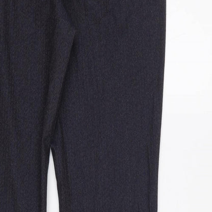 Womens UK Size 10 NEXT Regular Fit Dress Pants Blue Trousers