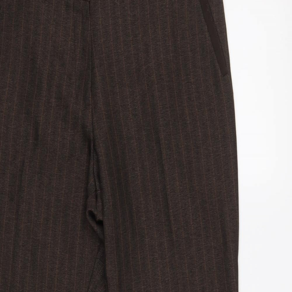 Womens UK Size 14 m&s Regular Fit  Brown Trousers