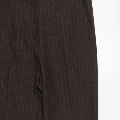 Womens UK Size 14 m&s Regular Fit  Brown Trousers