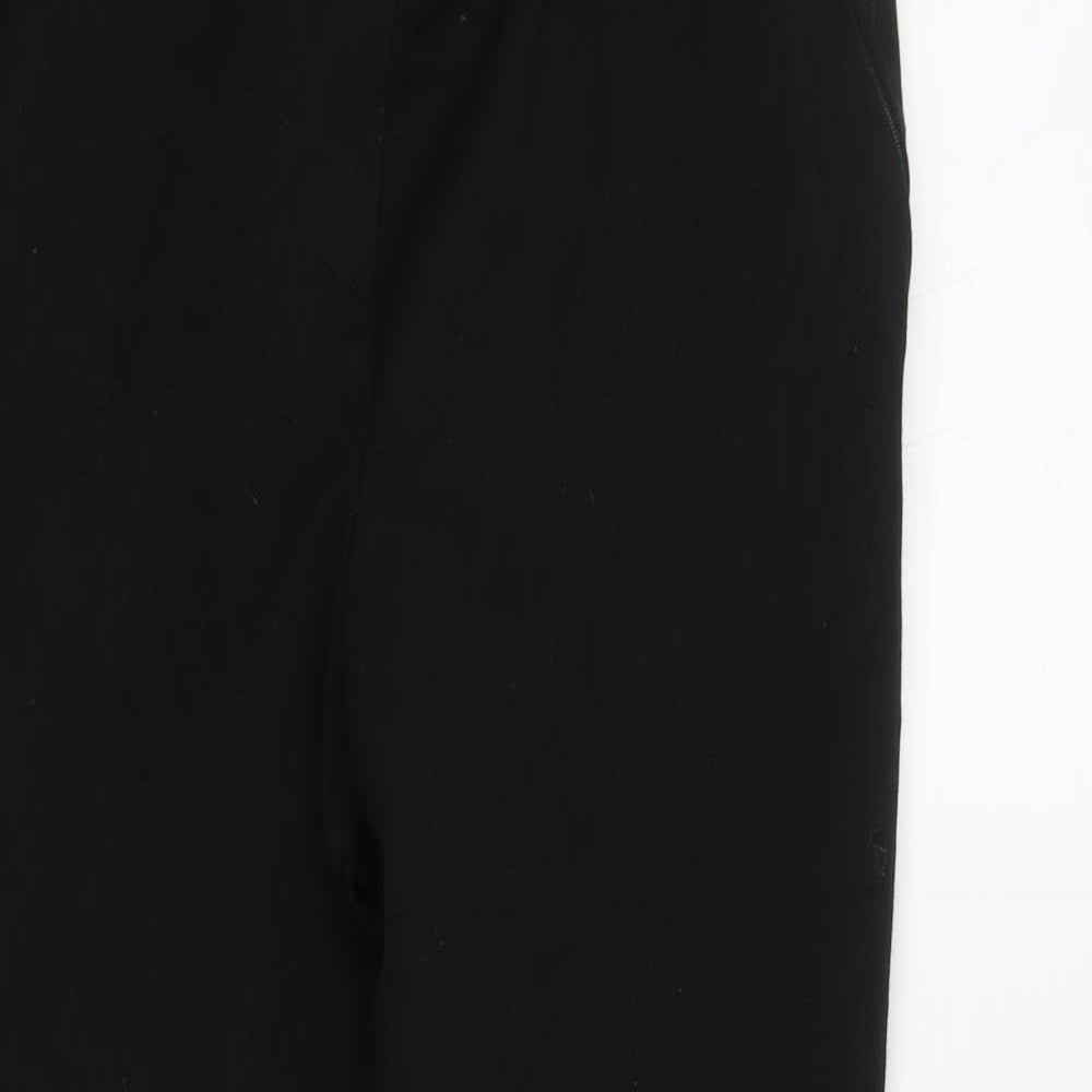 Womens UK Size 14 M&S Regular Fit Dress Pants Black Trousers