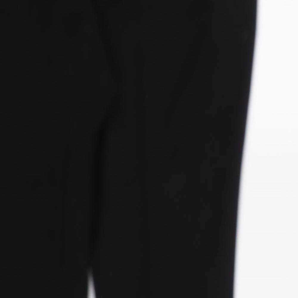 Womens UK Size 14 M&S Regular Fit Dress Pants Black Trousers