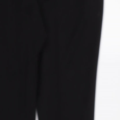 Womens UK Size 14 M&S Regular Fit Dress Pants Black Trousers