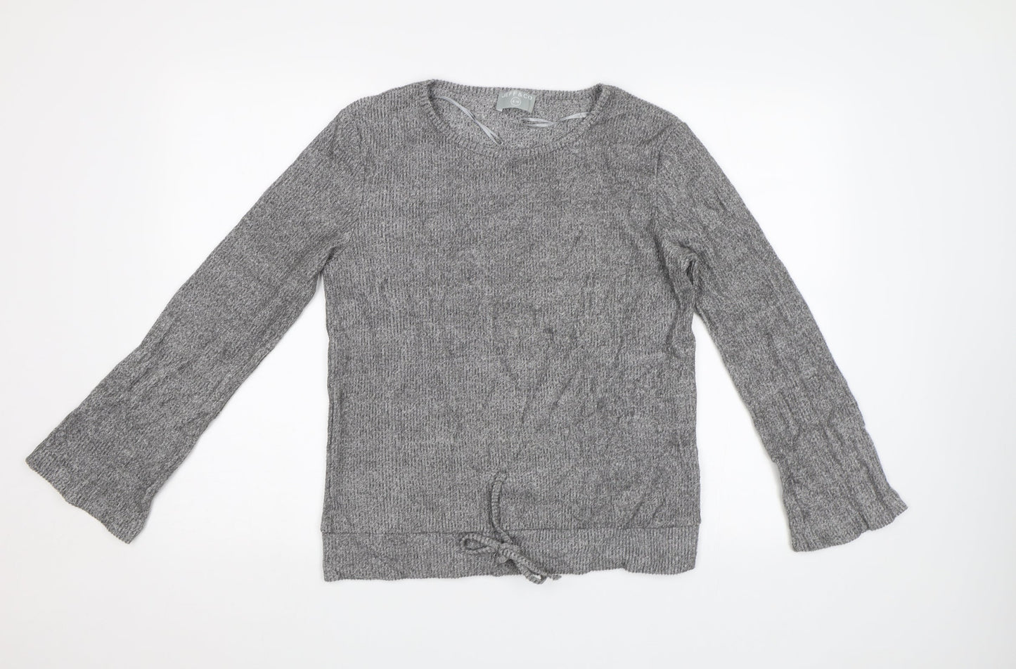 Jeff&Co Womens Grey   Pullover Sweatshirt Size 8