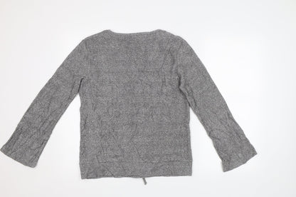 Jeff&Co Womens Grey   Pullover Sweatshirt Size 8