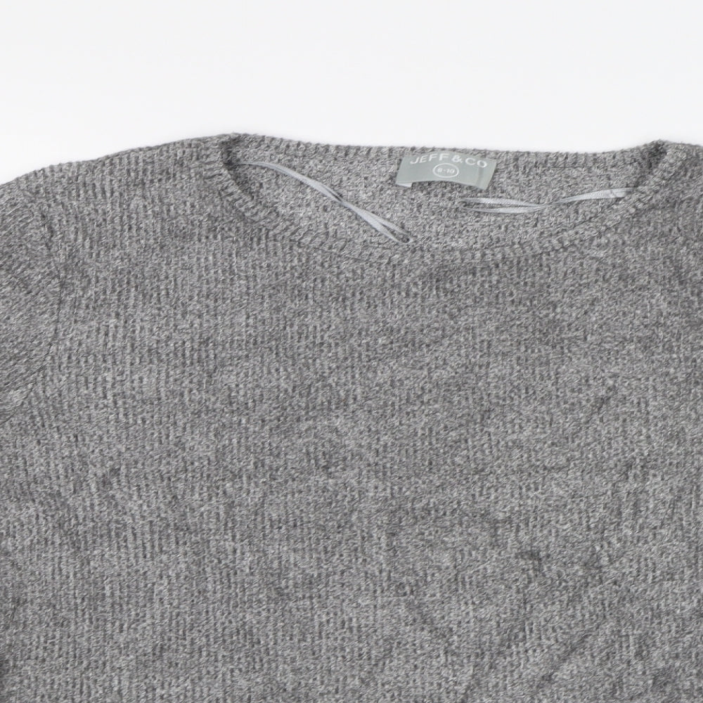 Jeff&Co Womens Grey   Pullover Sweatshirt Size 8