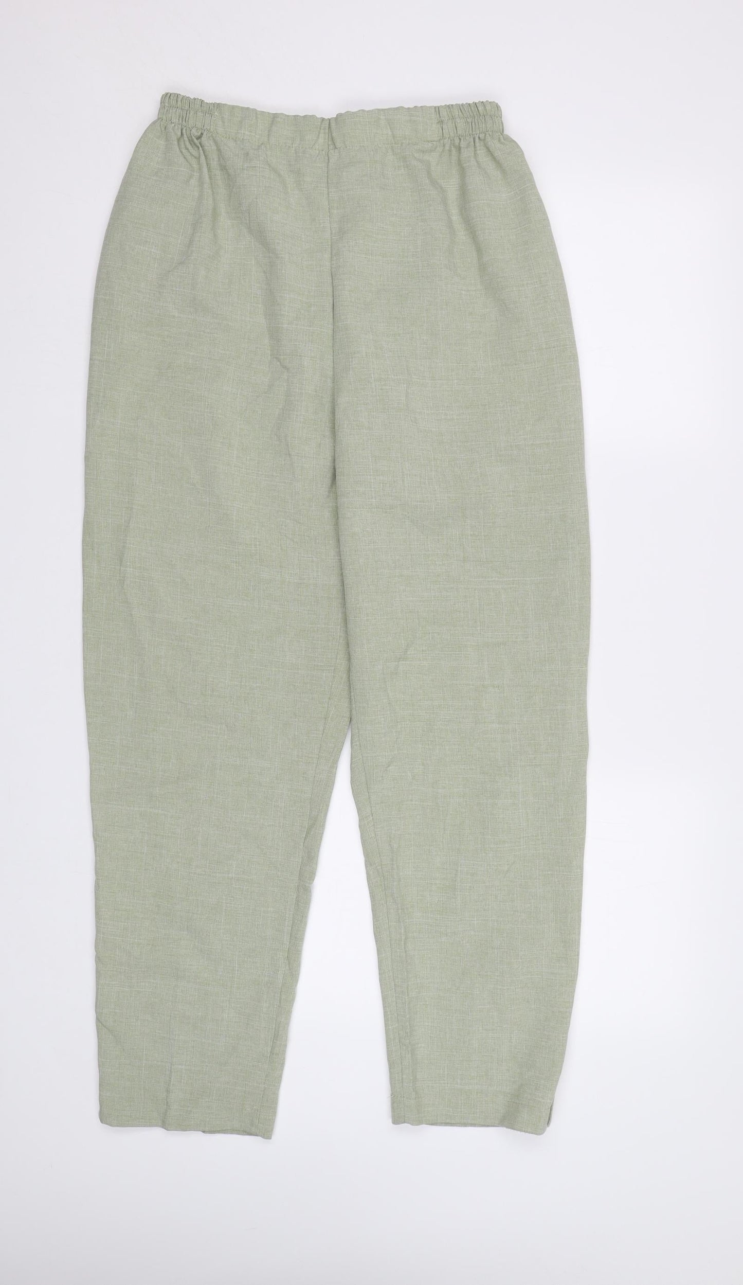Womens UK Size 12 Preworn Regular Fit  Green Trousers