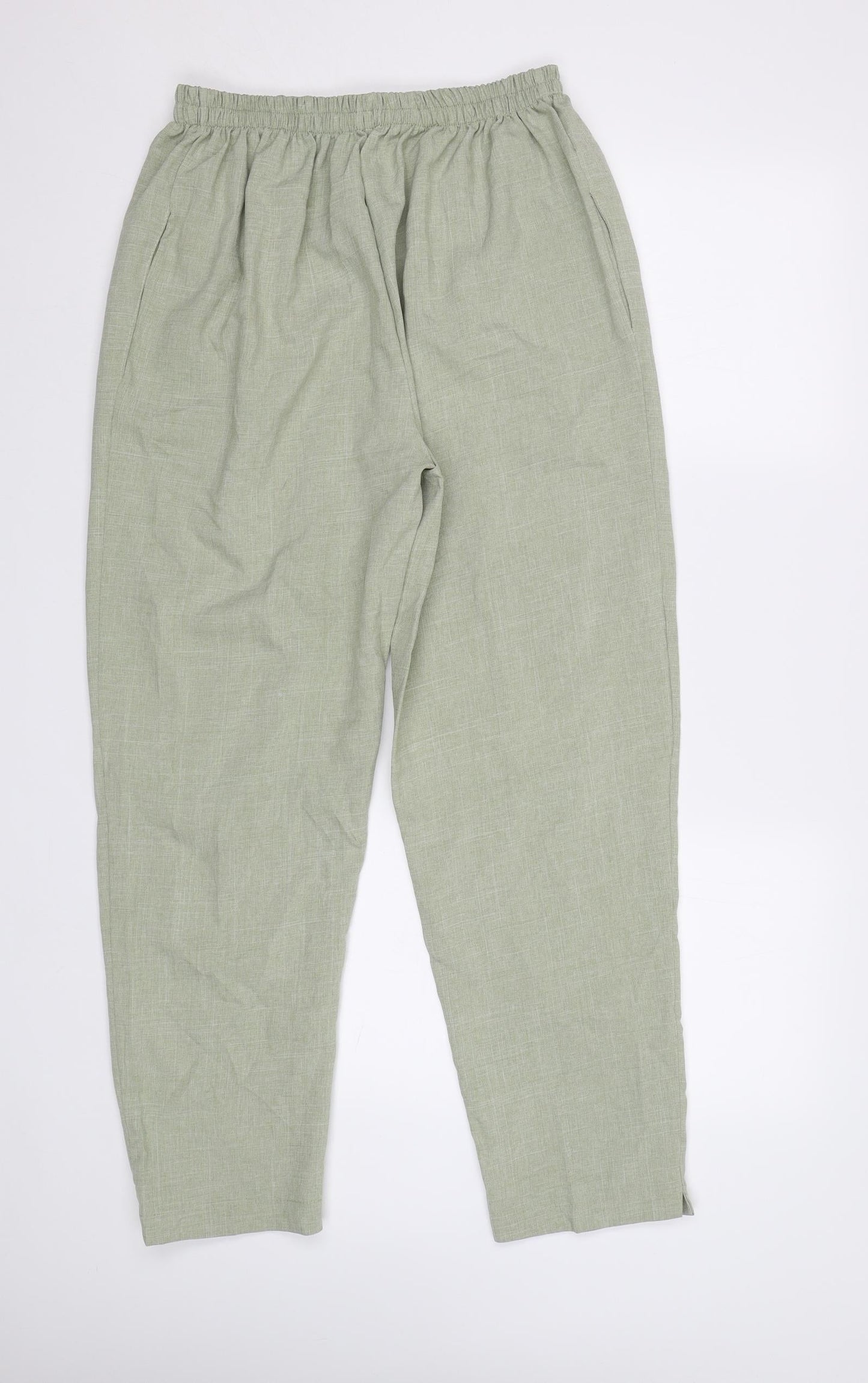 Womens UK Size 12 Preworn Regular Fit  Green Trousers