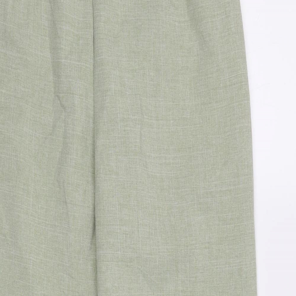 Womens UK Size 12 Preworn Regular Fit  Green Trousers