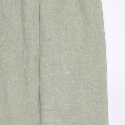 Womens UK Size 12 Preworn Regular Fit  Green Trousers