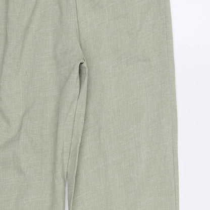 Womens UK Size 12 Preworn Regular Fit  Green Trousers
