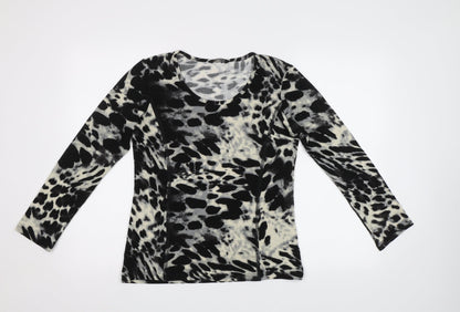 Womens UK Size 10 Alexandra Black Basic Blouse