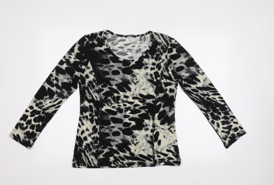Womens UK Size 10 Alexandra Black Basic Blouse