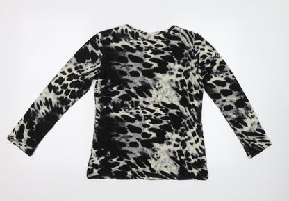 Womens UK Size 10 Alexandra Black Basic Blouse