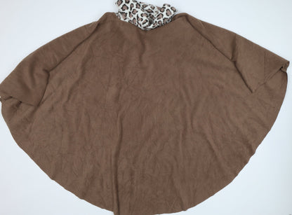 Womens UK Size One Size Preworn Brown Parka Coat