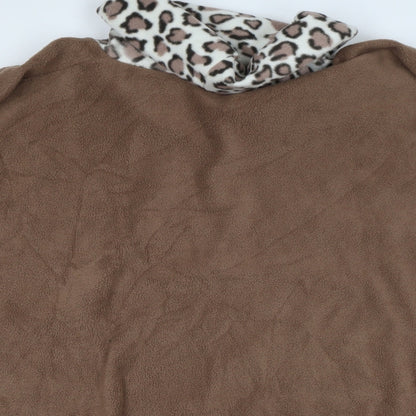 Womens UK Size One Size Preworn Brown Parka Coat