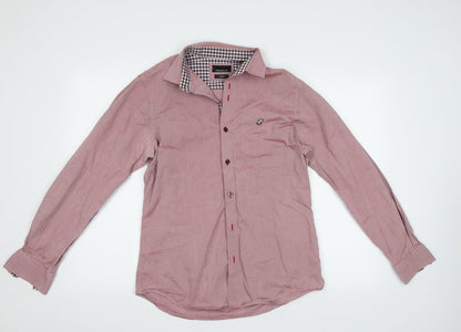 Remus Uomo Mens Pink    Button-Up Size 15.5