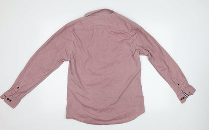 Remus Uomo Mens Pink    Button-Up Size 15.5