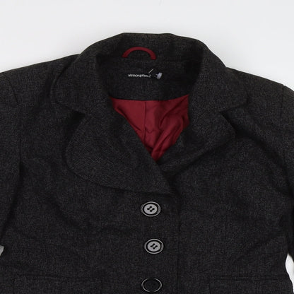 Primark Womens Grey   Jacket Blazer Size 12