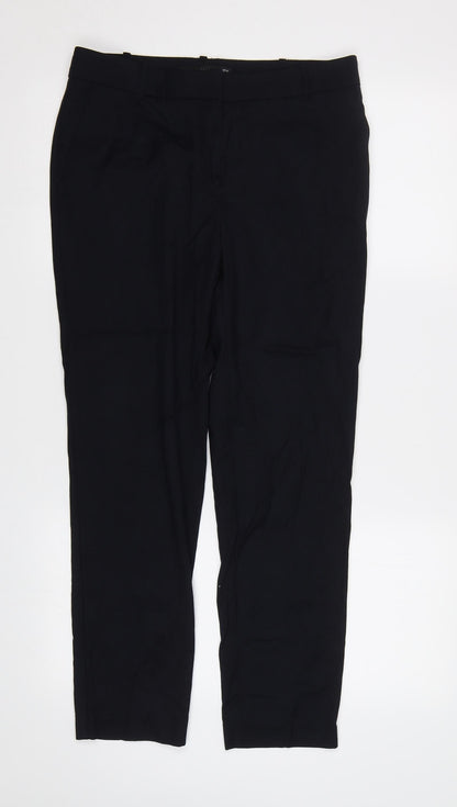 Mango Womens Black   Dress Pants Trousers Size 8 L26 in