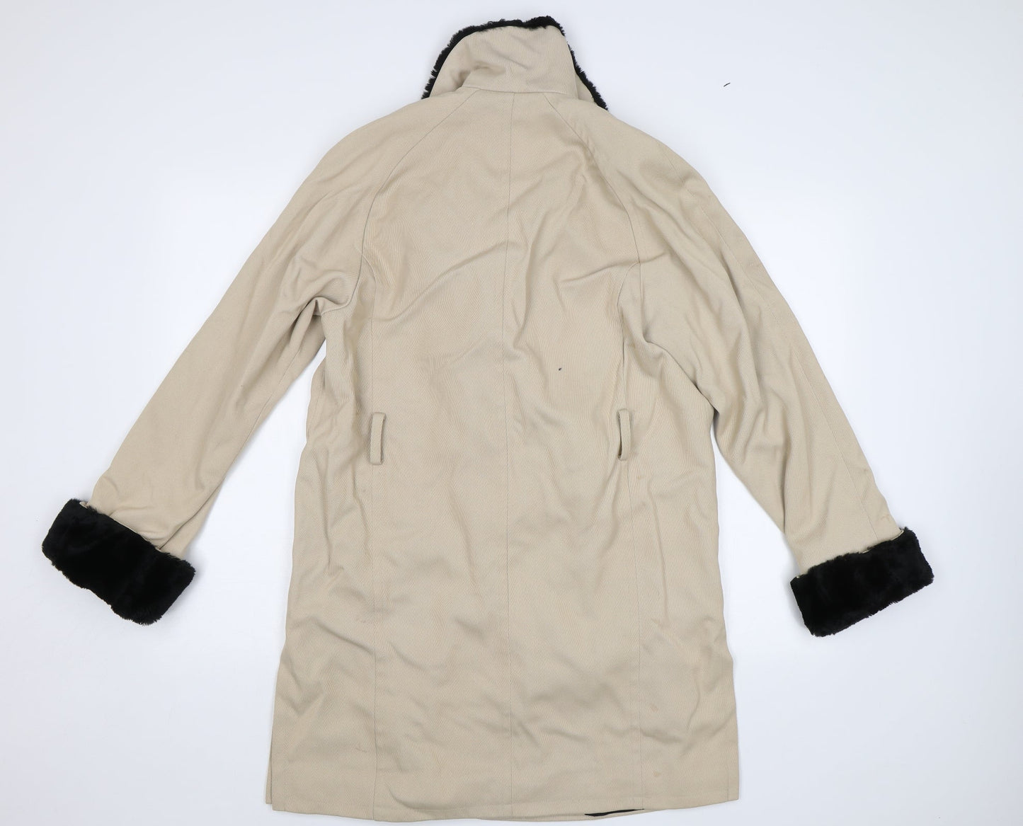 Womens UK Size 8 Wallis Beige Overcoat