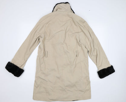 Womens UK Size 8 Wallis Beige Overcoat