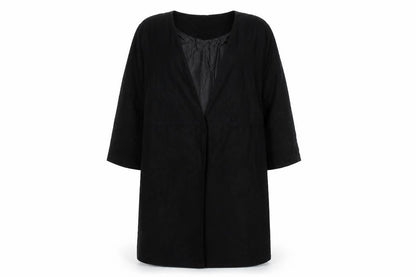 Womens UK Size 8 H&M Black Overcoat
