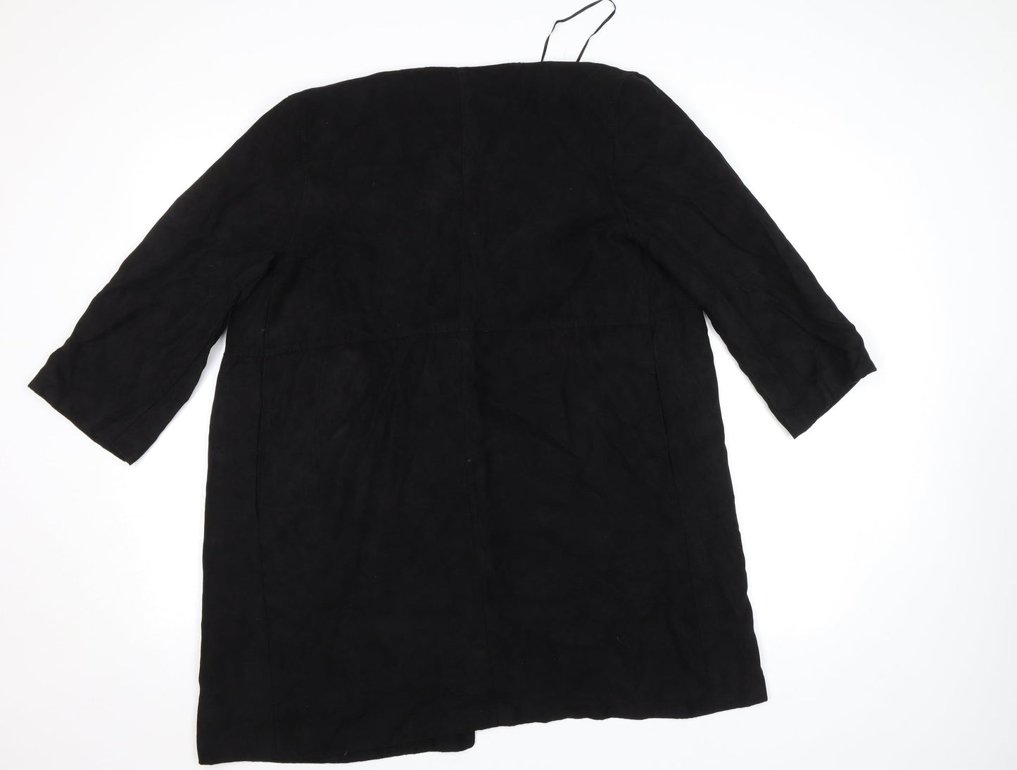 Womens UK Size 8 H&M Black Overcoat