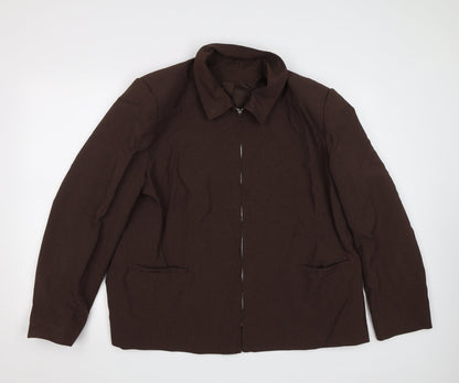 Womens UK Size 20 Bonmarché Brown Overcoat
