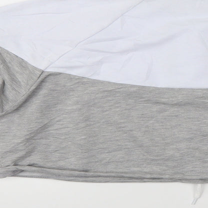 Boohoo Womens Grey   Pullover Sweatshirt Size S  - cropped