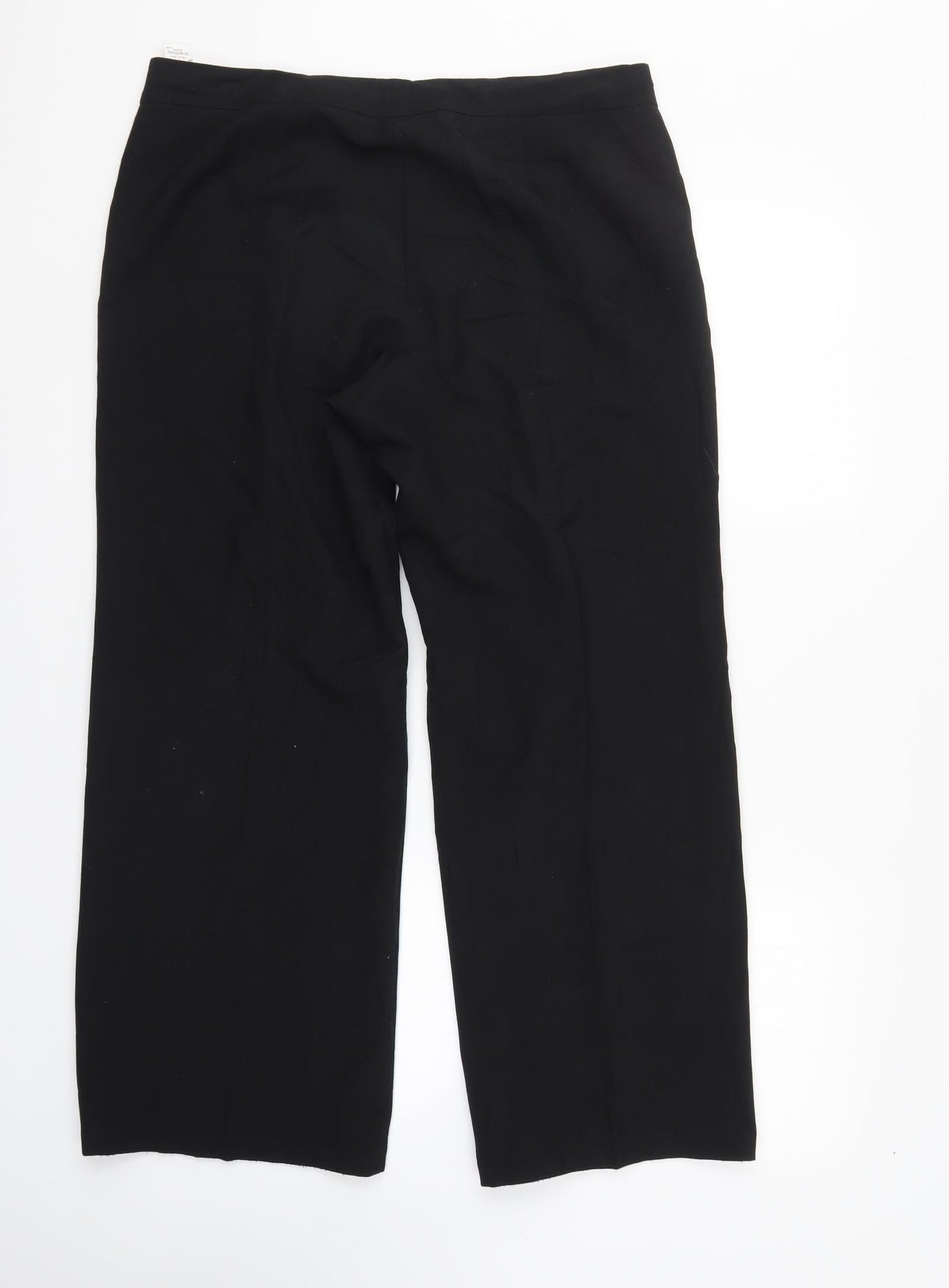 Womens UK Size 14 M&S Regular Fit  Black Trousers