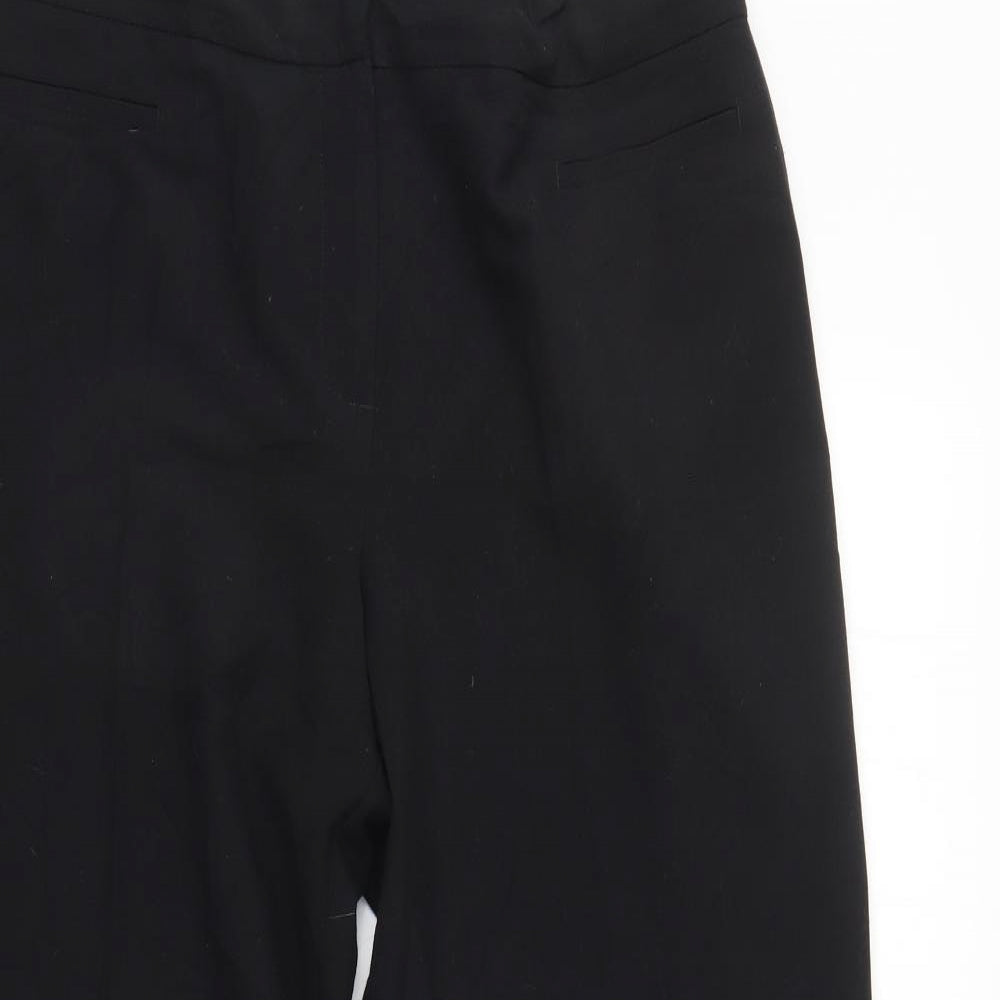 Womens UK Size 14 M&S Regular Fit  Black Trousers