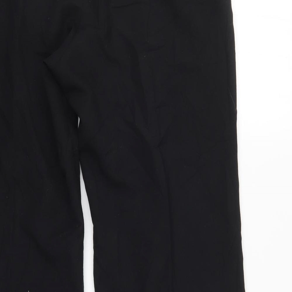 Womens UK Size 14 M&S Regular Fit  Black Trousers