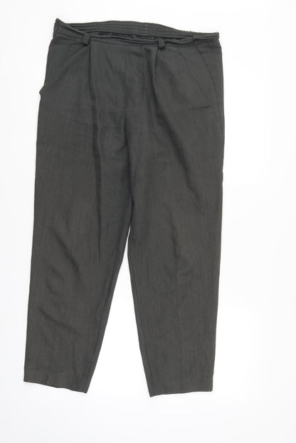 Womens UK Size 10 Marks and Spencer Regular Fit  Grey Trousers