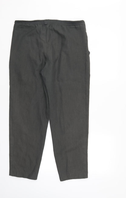 Womens UK Size 10 Marks and Spencer Regular Fit  Grey Trousers