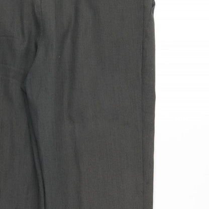 Womens UK Size 10 Marks and Spencer Regular Fit  Grey Trousers