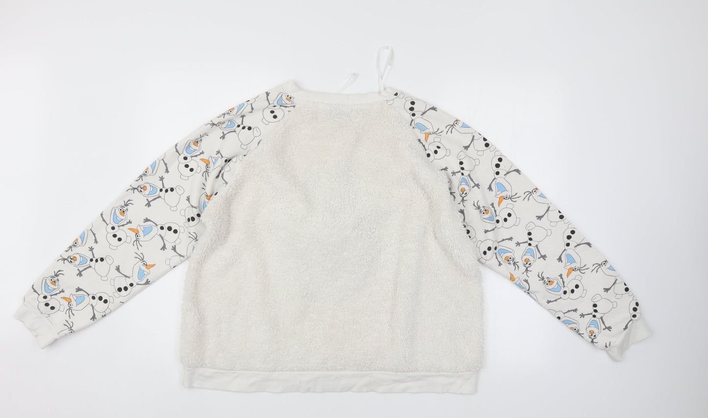 Womens UK Size 14 Disney White Pullover Jumper