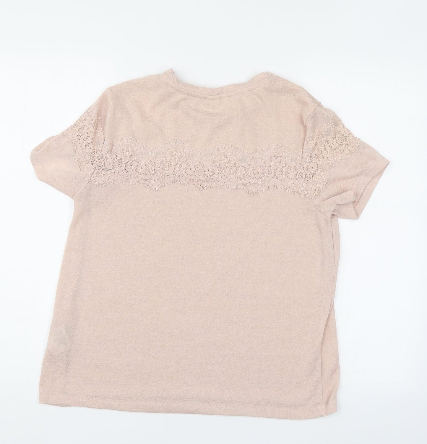 Womens UK Size M H&M Ivory Jersey Blouse