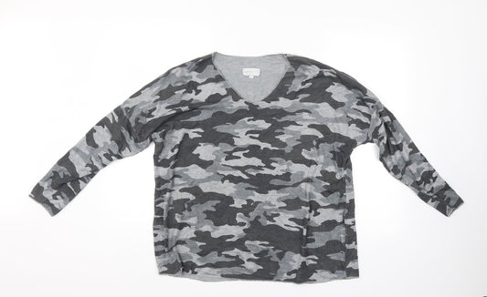 Apricot Womens Multicoloured Camouflage  Pullover Jumper Size S