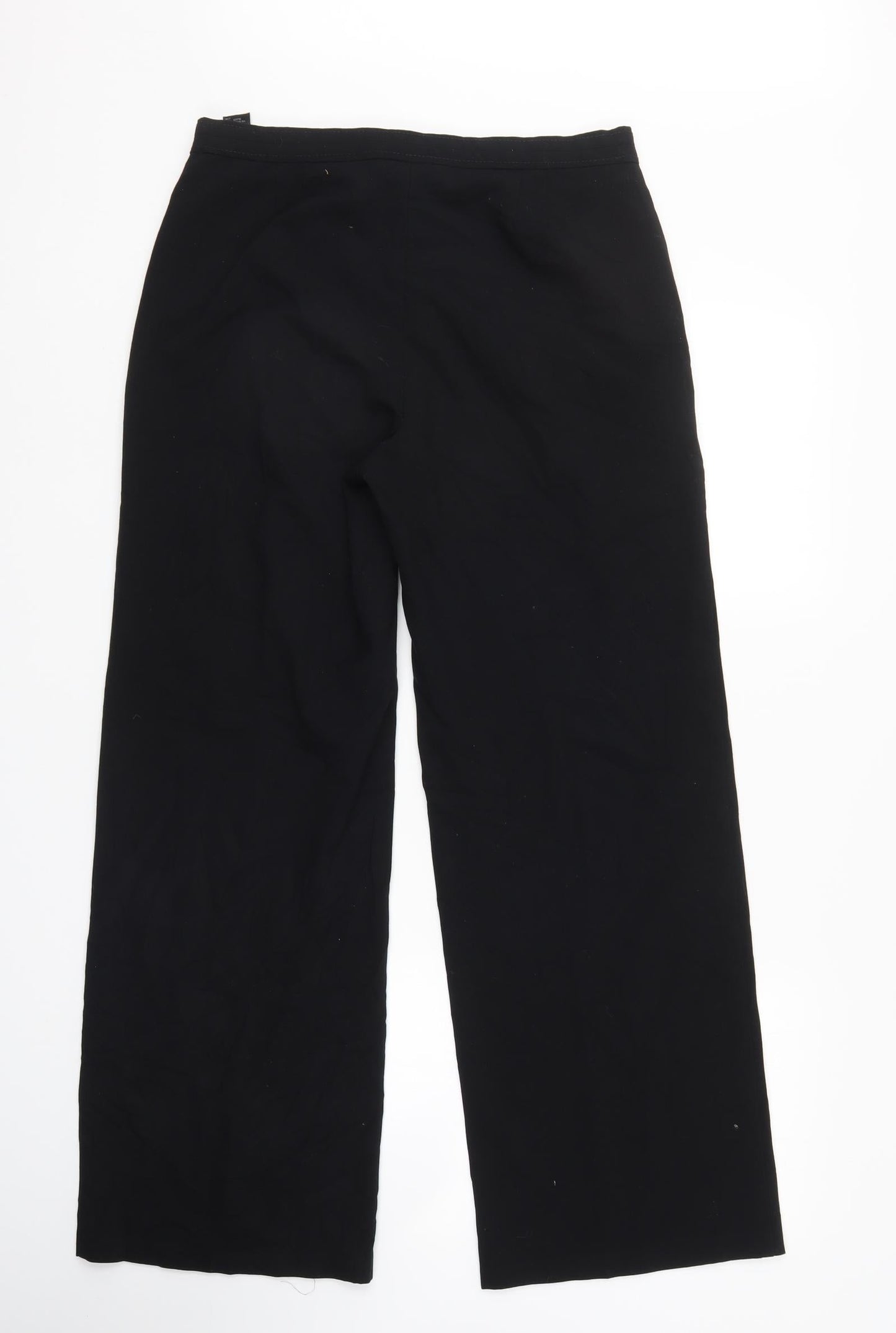 Womens UK Size 12 M&S Regular Fit Sweatpants Black Trousers