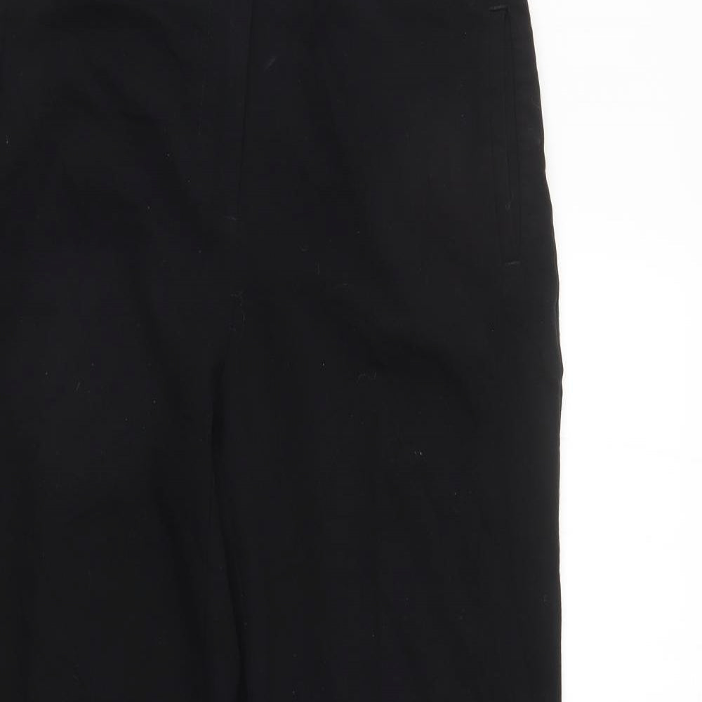 Womens UK Size 12 M&S Regular Fit Sweatpants Black Trousers