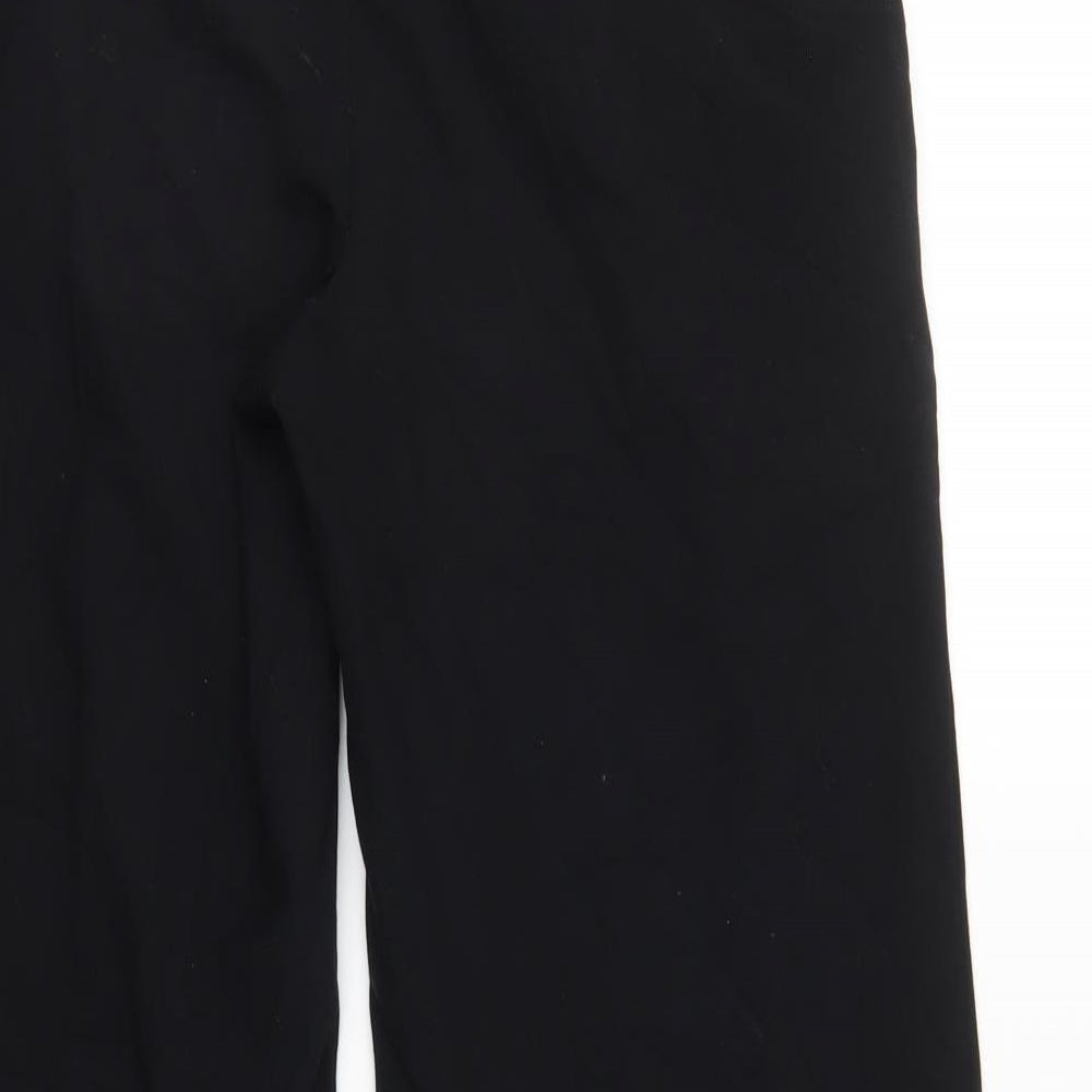 Womens UK Size 12 M&S Regular Fit Sweatpants Black Trousers