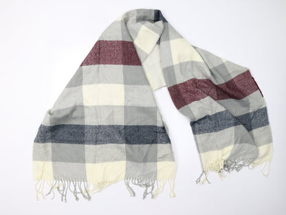 Warehouse Unisex Multicoloured Check Knit  Shawl/Wrap