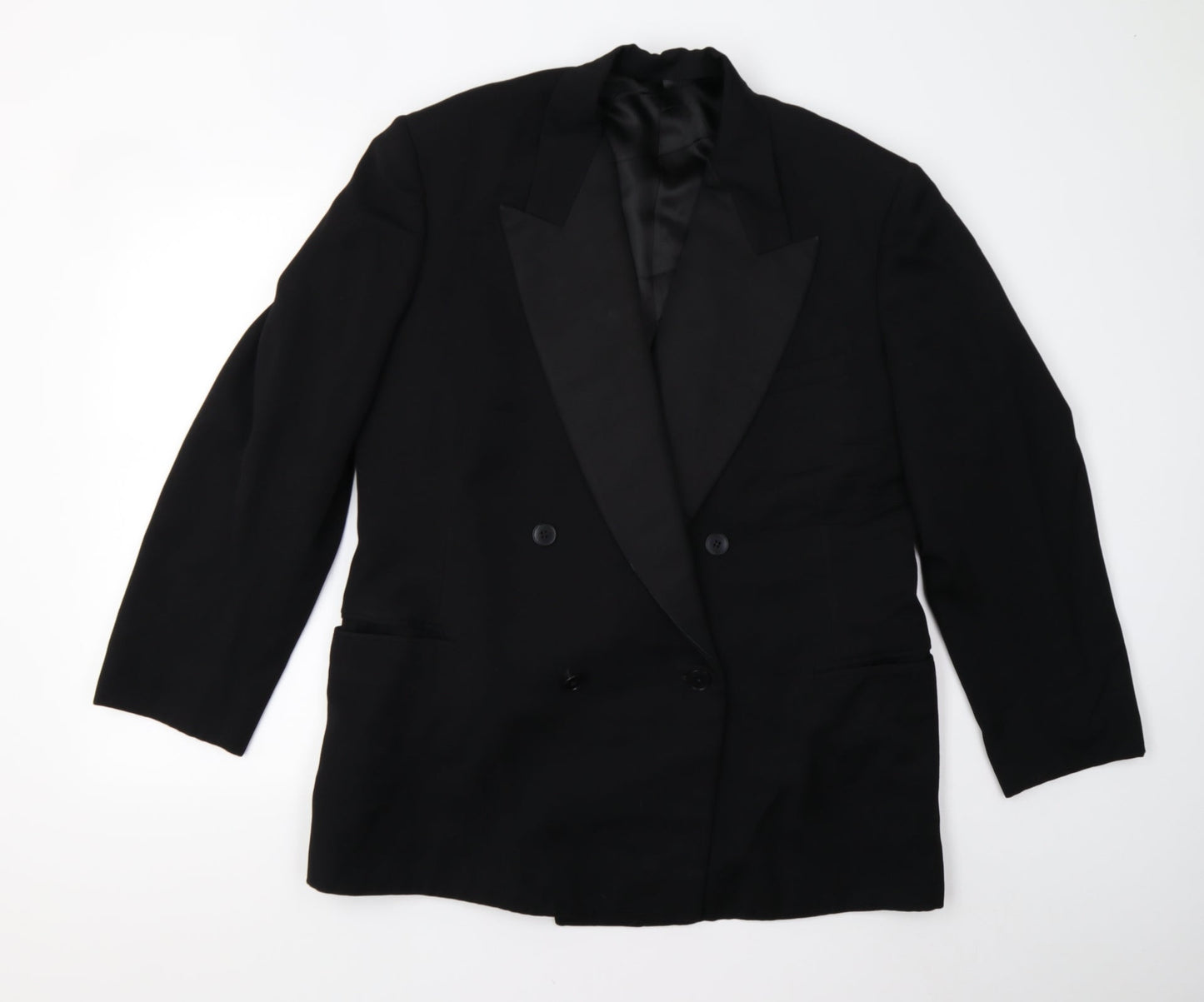 Mens UK Size 42 Preworn Regular Black Suit Jacket